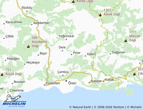 Mappa MICHELIN Pınar - ViaMichelin