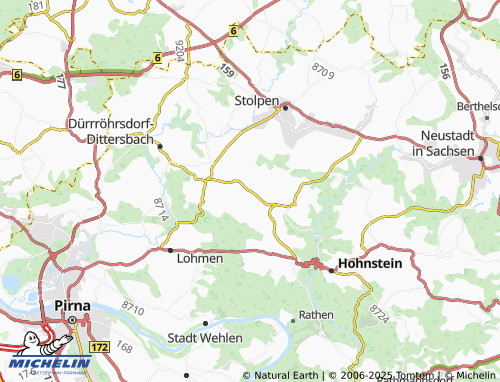 MICHELIN Stürza map - ViaMichelin