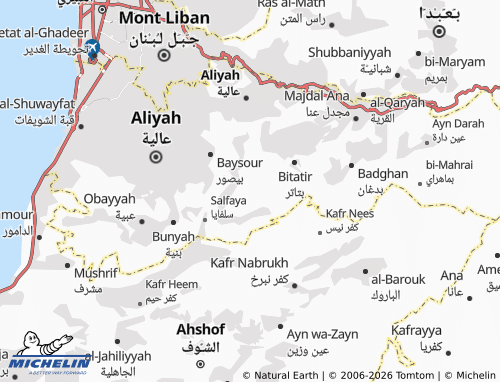 MICHELIN-Landkarte Ruwaysat al-Nu'man - ViaMichelin