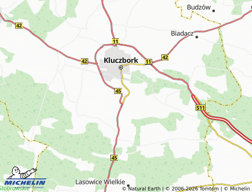 Mapa MICHELIN Kuniów - ViaMichelin