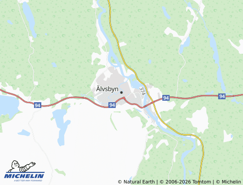 Carte MICHELIN Älvsbyn - ViaMichelin