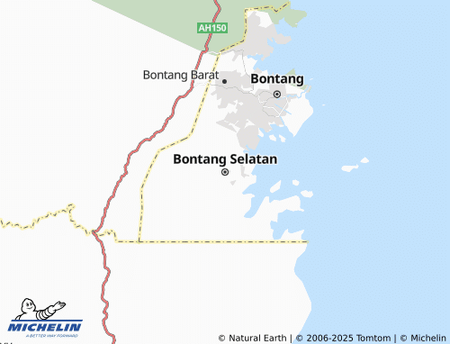 MICHELIN Bontang Selatan map - ViaMichelin