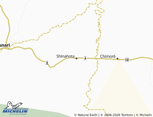 MICHELIN Shinahota map - ViaMichelin