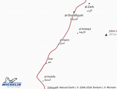 MICHELIN-Landkarte al-Hazm - ViaMichelin