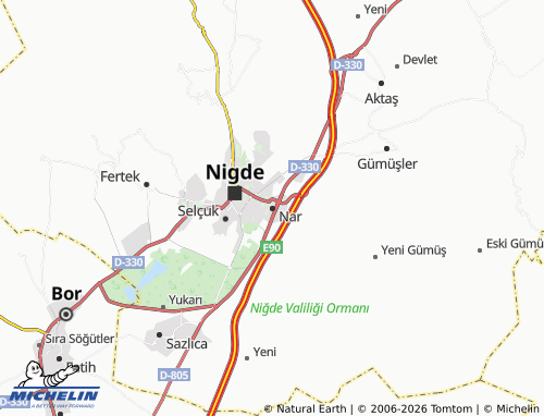 Carte MICHELIN Nar - ViaMichelin