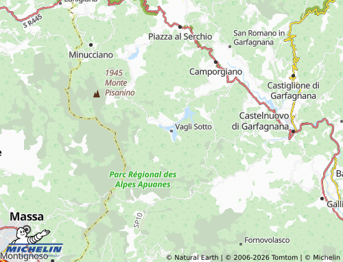 Mappa MICHELIN Vagli Sotto - ViaMichelin