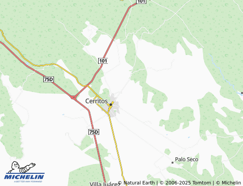 MICHELIN San José de Turrubiartes map - ViaMichelin
