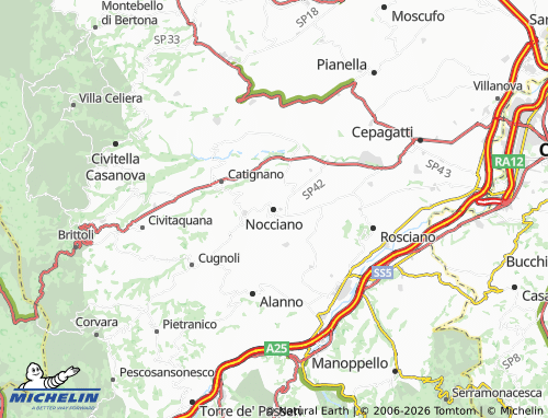Mapa MICHELIN Nocciano - ViaMichelin