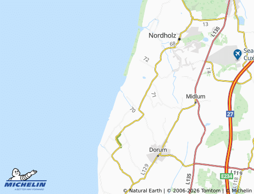 MICHELIN Dorumer Neufeld map - ViaMichelin
