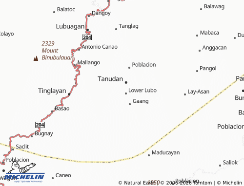 MICHELIN Upper Lubo map - ViaMichelin