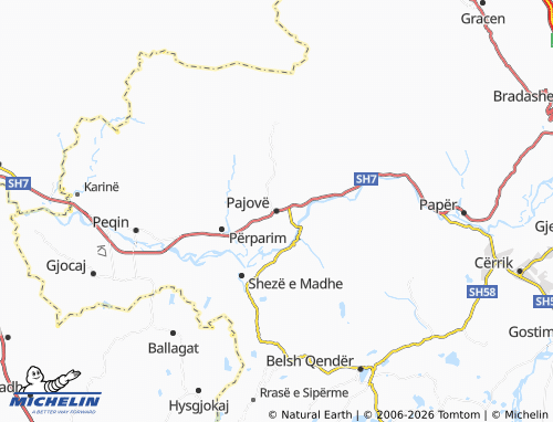 Mapa MICHELIN Pajovë - ViaMichelin