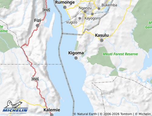 MICHELIN-Landkarte Kigoma Rural - ViaMichelin