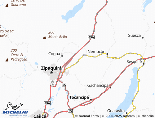 MICHELIN Mortiño map - ViaMichelin
