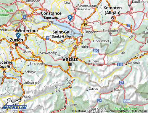 Mapa MICHELIN Feldkirch - ViaMichelin