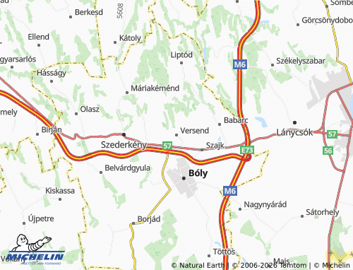 Mapa MICHELIN Versend - ViaMichelin