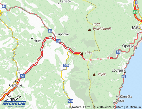 Mapa MICHELIN Vranja - ViaMichelin