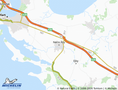 Mappa MICHELIN Nørre Åby - ViaMichelin