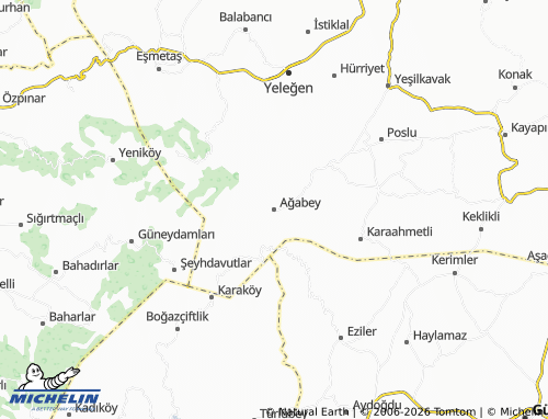 Mappa MICHELIN Ağabey - ViaMichelin