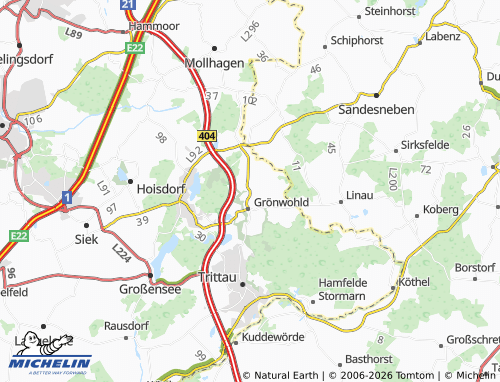 MICHELIN Grönwohldhof map - ViaMichelin
