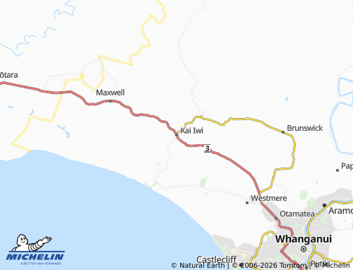 Mapa MICHELIN Kai Iwi - ViaMichelin