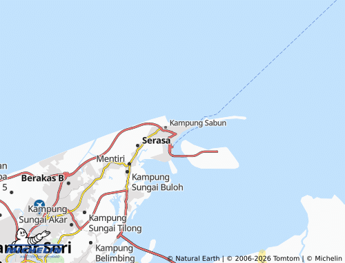 Mappa MICHELIN Pekan Muara - ViaMichelin