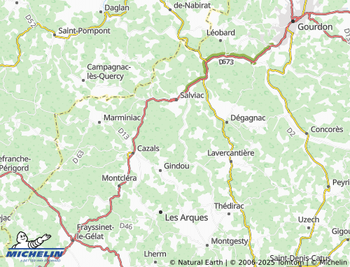 Carte MICHELIN Le Pech Gaillard - ViaMichelin