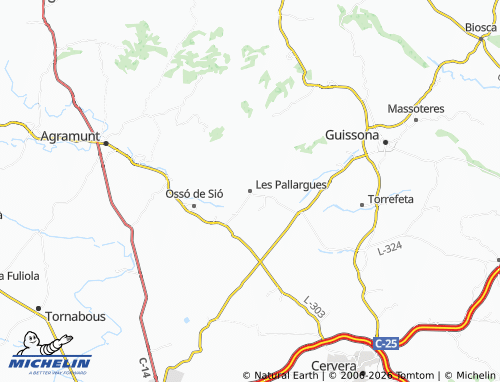 MICHELIN-Landkarte Les Pallargues - ViaMichelin