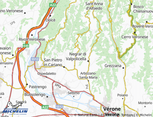 Carte MICHELIN Valgatara - ViaMichelin
