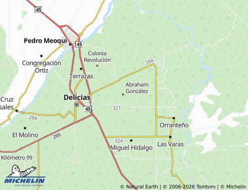 MICHELIN Colonia Abraham González map - ViaMichelin