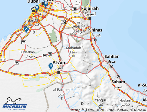Kaart MICHELIN Mahadah - ViaMichelin