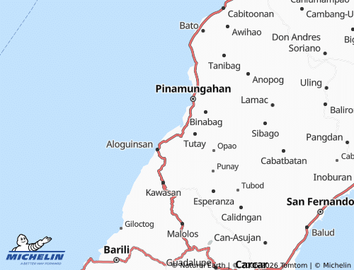 MICHELIN Bonbon map - ViaMichelin