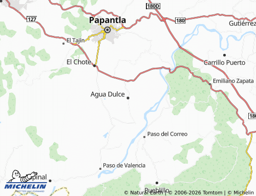 Mappa MICHELIN Agua Dulce - ViaMichelin