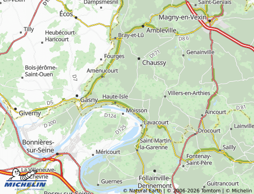 Carte MICHELIN Chérence - ViaMichelin