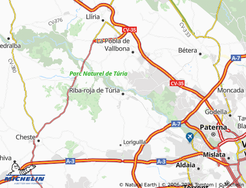 Mappa MICHELIN Riba-roja de Túria - ViaMichelin