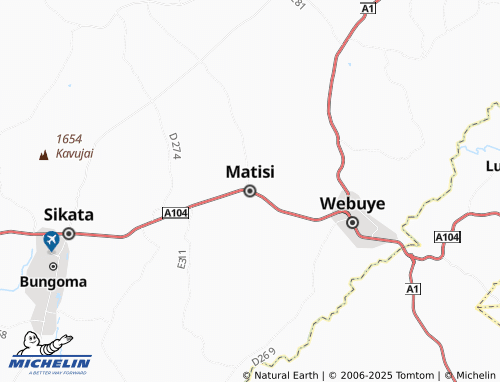 MICHELIN Matisi map - ViaMichelin