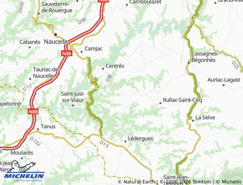 MICHELIN Meljac map - ViaMichelin