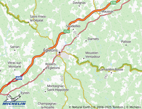 MICHELIN-Landkarte Gourdon - ViaMichelin