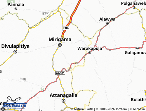 Mappa MICHELIN Arukgoda - ViaMichelin