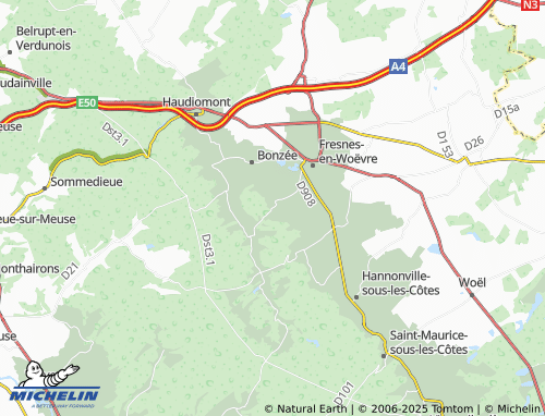 Mapa MICHELIN Trésauvaux - ViaMichelin