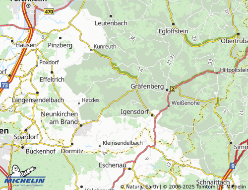 Carte MICHELIN Ermreuth - ViaMichelin