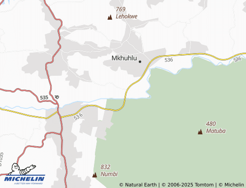 MICHELIN Mangwati map - ViaMichelin