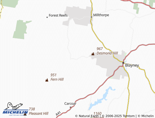 MICHELIN Browns Creek map - ViaMichelin