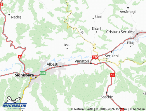 Kaart MICHELIN Țopa - ViaMichelin