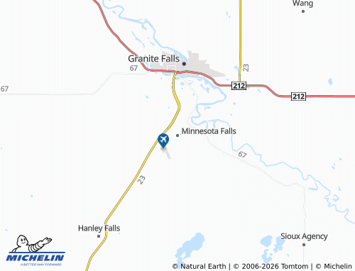 Mappa MICHELIN Minnesota Falls - ViaMichelin