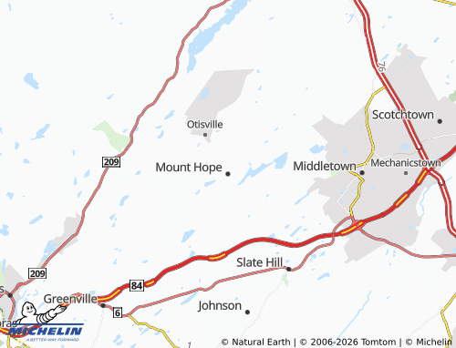 Mappa MICHELIN Mount Hope - ViaMichelin