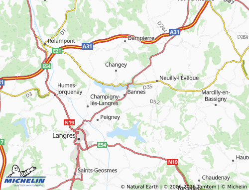 MICHELIN Bannes map - ViaMichelin