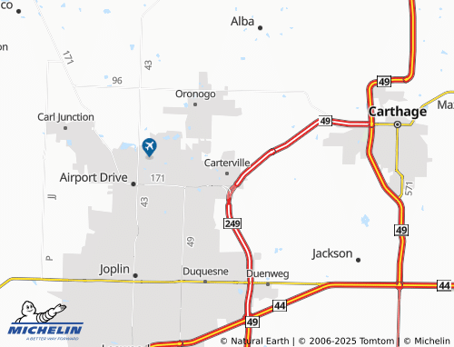 MICHELIN Carterville map - ViaMichelin