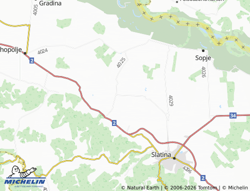 MICHELIN-Landkarte Španat - ViaMichelin