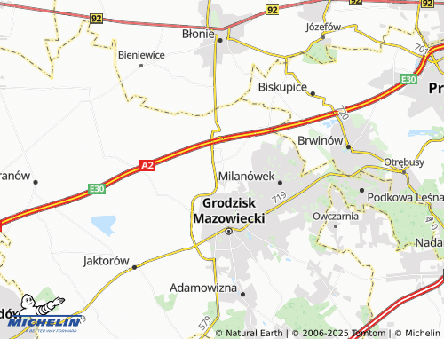 MICHELIN Natolin map - ViaMichelin