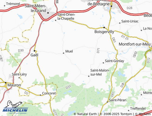 MICHELIN Le Pont Guillet map - ViaMichelin